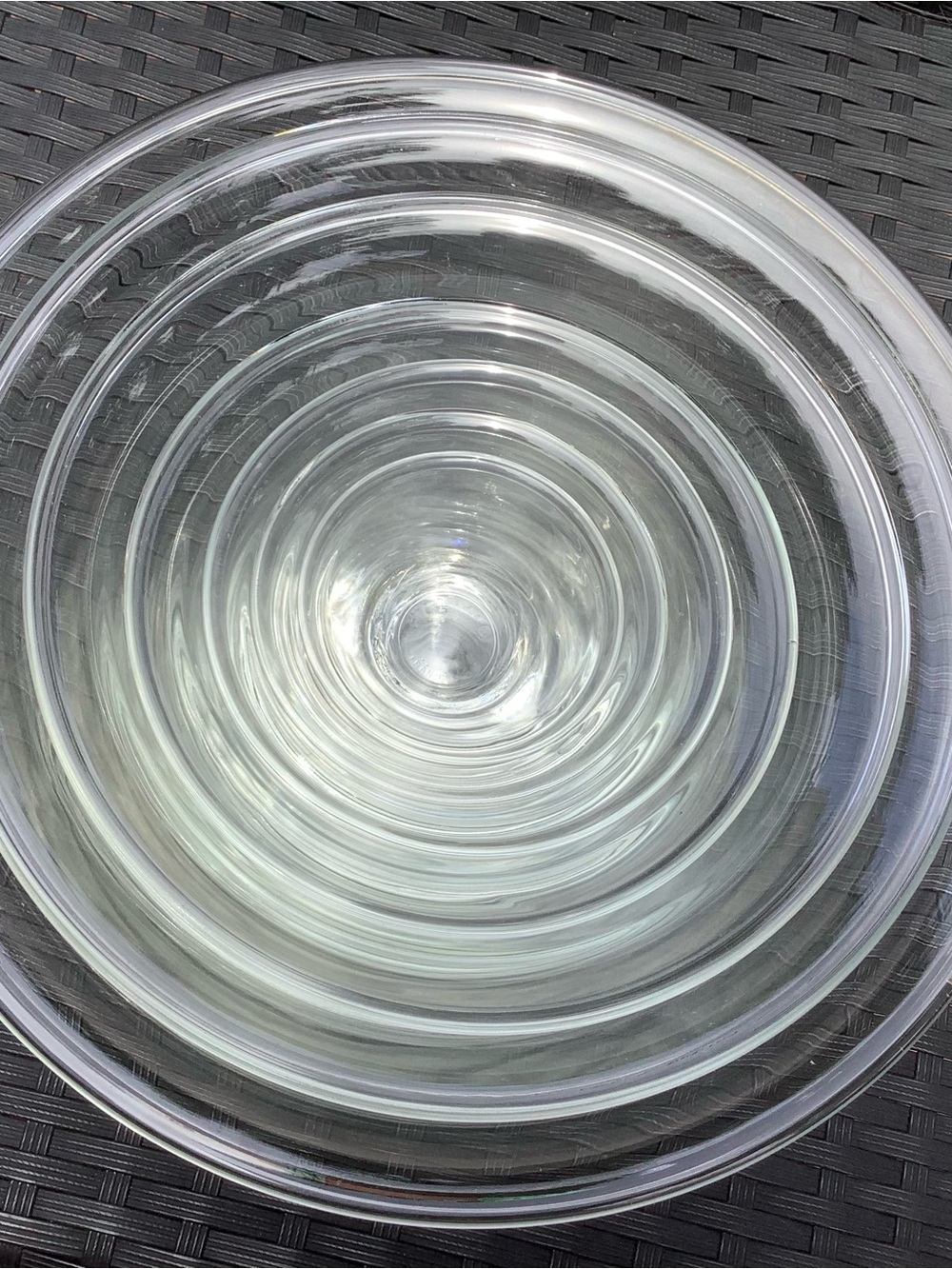 Clear Glass stackable ware